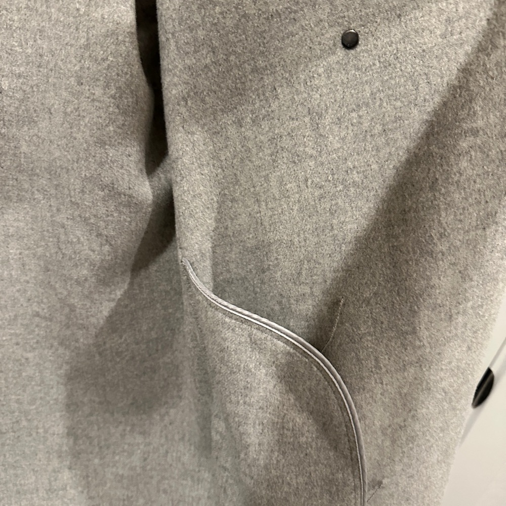 VINCE double face hooded wool coat - Picture 8 of 10